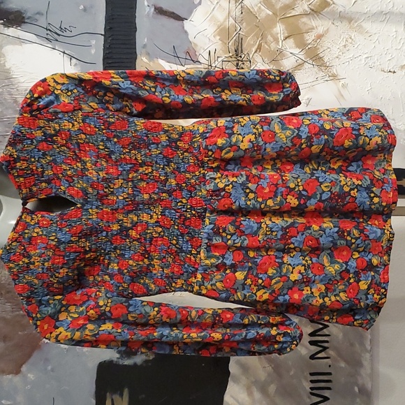 Isabel by Ingrid & Isabel Floral Print Maternity Blouse Women M - Picture 2 of 6